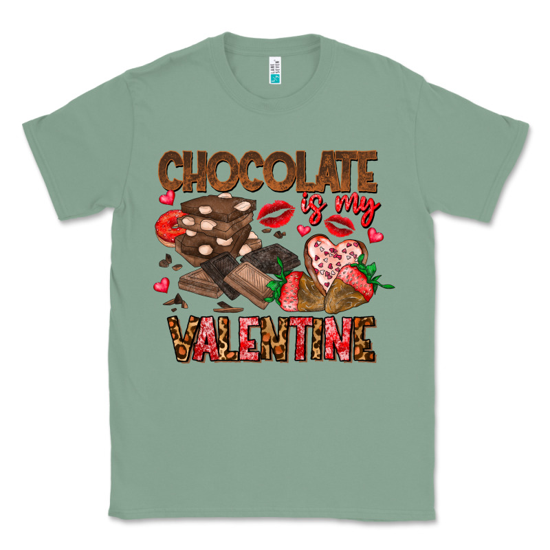 Chcolate Is My Valentine Classic Tee by CowhideDigitalArt | Teevron