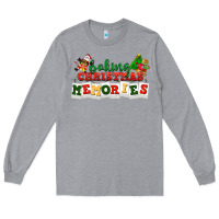 Heather Grey Baking Christmas memories Long Sleeve Tee - NancyCooperArtShop