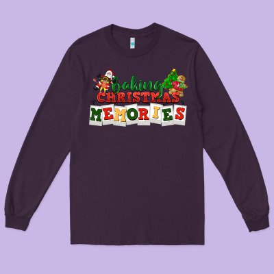 Baking Christmas Memories Long Sleeve Tee Designed By Nancycooperartshop