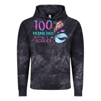 Cloud Black 100 mermazing days of school Vintage Hoodie - Artiststas