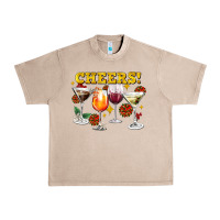 French Oak Cheers Christmas Coctail Urban Heavy Tee - AdoDesignShop