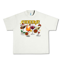 Pistachio Cheers Christmas Coctail Urban Heavy Tee - AdoDesignShop