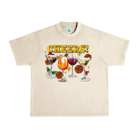 Sandshell Cheers Christmas Coctail Urban Heavy Tee - AdoDesignShop