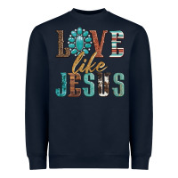 Navy love like jesus Heavyweight Sweatshirt - Artiststas