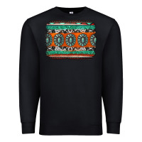 Black turquoise western background Premium Sweatshirt - Jasminsmagicworld