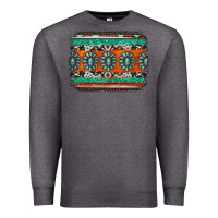 Charcoal Heather turquoise western background Premium Sweatshirt - Jasminsmagicworld