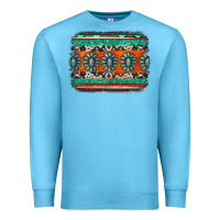 Ocean Blue turquoise western background Premium Sweatshirt - Jasminsmagicworld