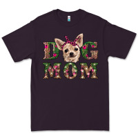 Plum christmas dog mom chihuahua Premium Tee - RanaPortraitStore