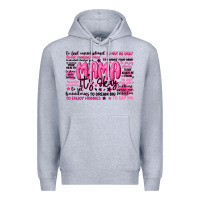 Heather Grey mama its okay typography Premium Hoodie - JahusDesignShop