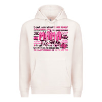 Pale Pink mama its okay typography Premium Hoodie - JahusDesignShop