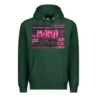Sports Green mama its okay typography Premium Hoodie - JahusDesignShop