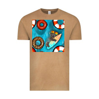 Vintage Camel koala at the pool seamless pattern Vintage Tee - BundleAndBundleShop