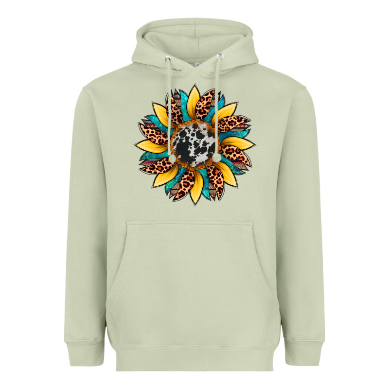 Sunflower Cowhide Leopard Heavyweight Hoodie by Artiststas | Teevron
