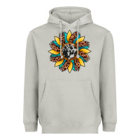 Moon Dust sunflower cowhide leopard Heavyweight Hoodie - Artiststas