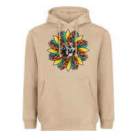 Mushroom sunflower cowhide leopard Heavyweight Hoodie - Artiststas