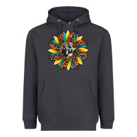 Smoke sunflower cowhide leopard Heavyweight Hoodie - Artiststas