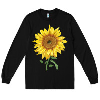Black bambino sunflower Long Sleeve Tee - LillyAllenDesigns