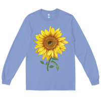 Colony Blue bambino sunflower Long Sleeve Tee - LillyAllenDesigns