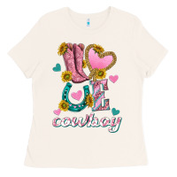 Bone love western cowboy Ladies Tee - texasbilliewilder