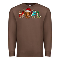 Chestnut noel highland cow Premium Sweatshirt - Jasminsmagicworld