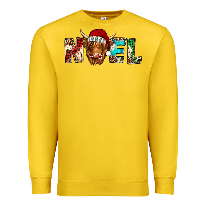 Noel Highland Cow Premium Sweatshirt by Jasminsmagicworld | Teevron