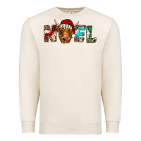 Sandshell noel highland cow Premium Sweatshirt - Jasminsmagicworld