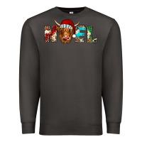 Smoke noel highland cow Premium Sweatshirt - Jasminsmagicworld