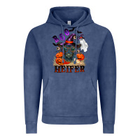 Vintage Denim Boo heifer black angus Vintage Hoodie - RanaPortraitStore
