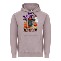 Vintage Zinc Boo heifer black angus Vintage Hoodie - RanaPortraitStore