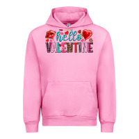 Fuchsia Pink Hello Valentine Urban Hoodie - HowdyJamesFarm