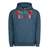 Pigment Midnight Navy Hello Valentine Urban Hoodie - HowdyJamesFarm