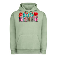 Pigment Oil Green Hello Valentine Urban Hoodie - HowdyJamesFarm