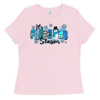 Bubblegum Pink it's freezing season Ladies Tee - Zillion Design Studio