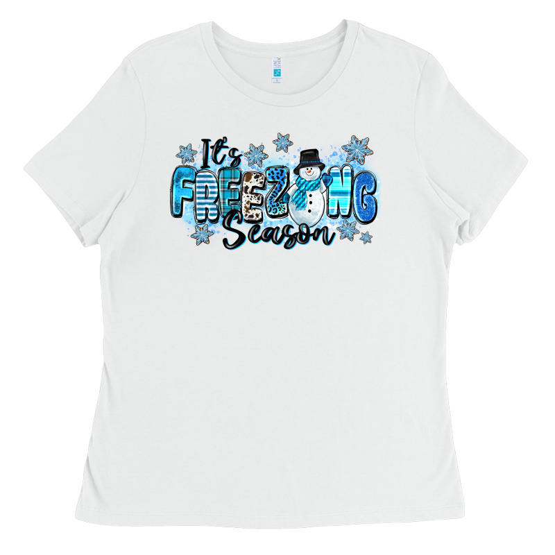 It's Freezing Season Ladies Tee by Zillion Design Studio | Teevron