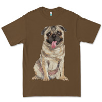 Cacao pug Premium Tee - RanaPortraitStore