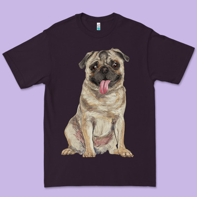 Pug Premium Tee Designed By Ranaportraitstore