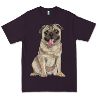 Plum pug Premium Tee - RanaPortraitStore