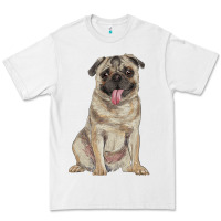 White pug Premium Tee - RanaPortraitStore