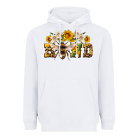 White bee kind Heavyweight Hoodie - Artiststas