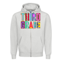 Dove Grey third grade Zipper Hoodie - NancyCooperArtShop
