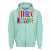 Seafoam third grade Zipper Hoodie - NancyCooperArtShop