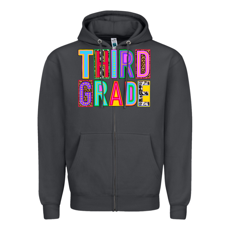 Third Grade Zipper Hoodie by NancyCooperArtShop | Teevron