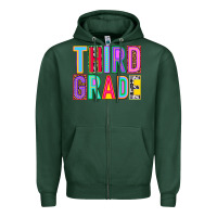 Sports Green third grade Zipper Hoodie - NancyCooperArtShop