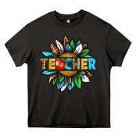 Asphalt teacher sunflower tbw Heavy Core Tee - texasbilliewilder