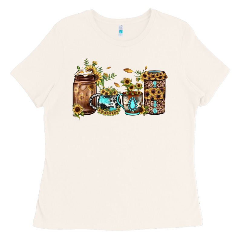 Sunflower Gemstone Coffee Ladies Tee by JahusDesignShop | Teevron