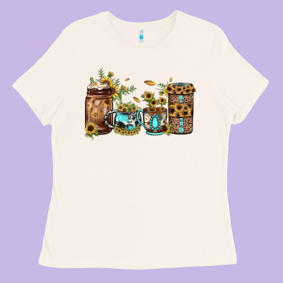 Sunflower Gemstone Coffee Ladies Tee Designed By Jahusdesignshop