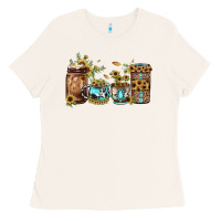 Bone sunflower gemstone coffee Ladies Tee - JahusDesignShop