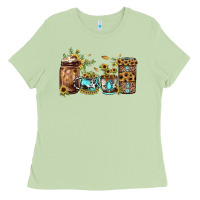 Matcha sunflower gemstone coffee Ladies Tee - JahusDesignShop