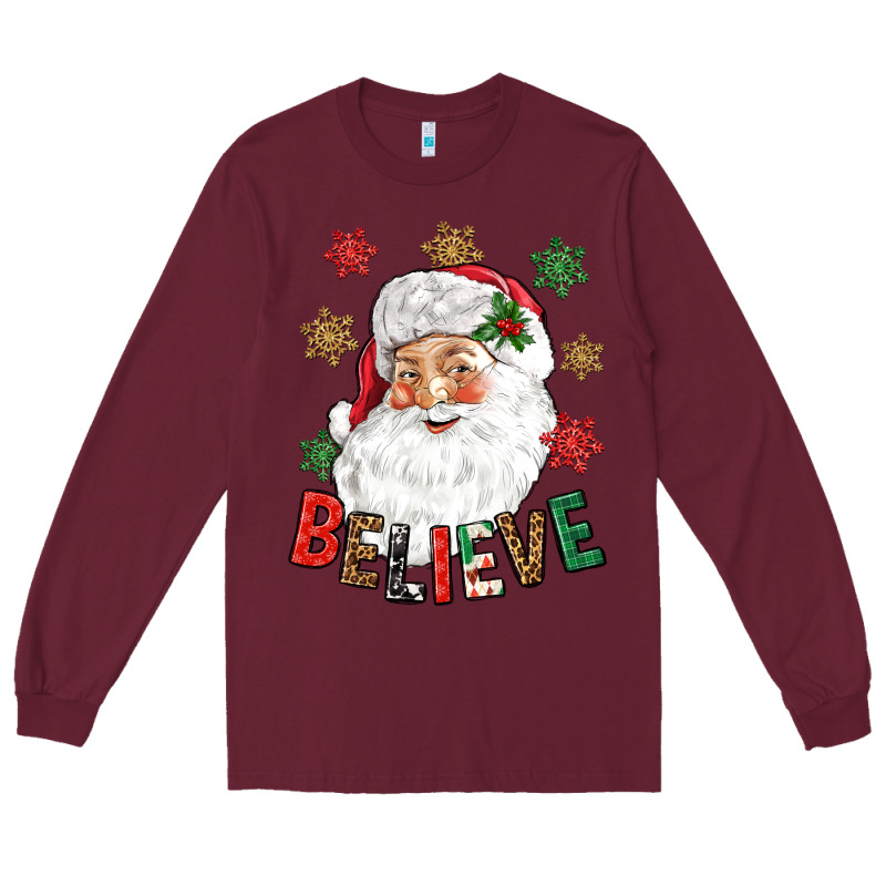 Believe Christmas Long Sleeve Tee by NancyCooperArtShop | Teevron