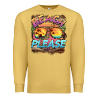 Antique Gold becach please Premium Sweatshirt - BarkalooDesign